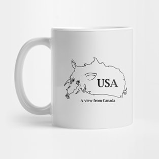 A funny map of the USA 5 Mug